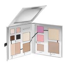 Woosh Beauty Fold-out Face Original Makeup Palette Rejser alt i ?n Neutral creme og pulver (#1 lys)
