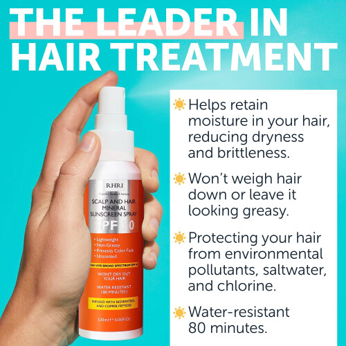Spray Solare per Capelli SPF 30 | Protezione UV Non Grassa per Capelli e Cuoio Capelluto | Previene Sbiadimento e Secchezza 2