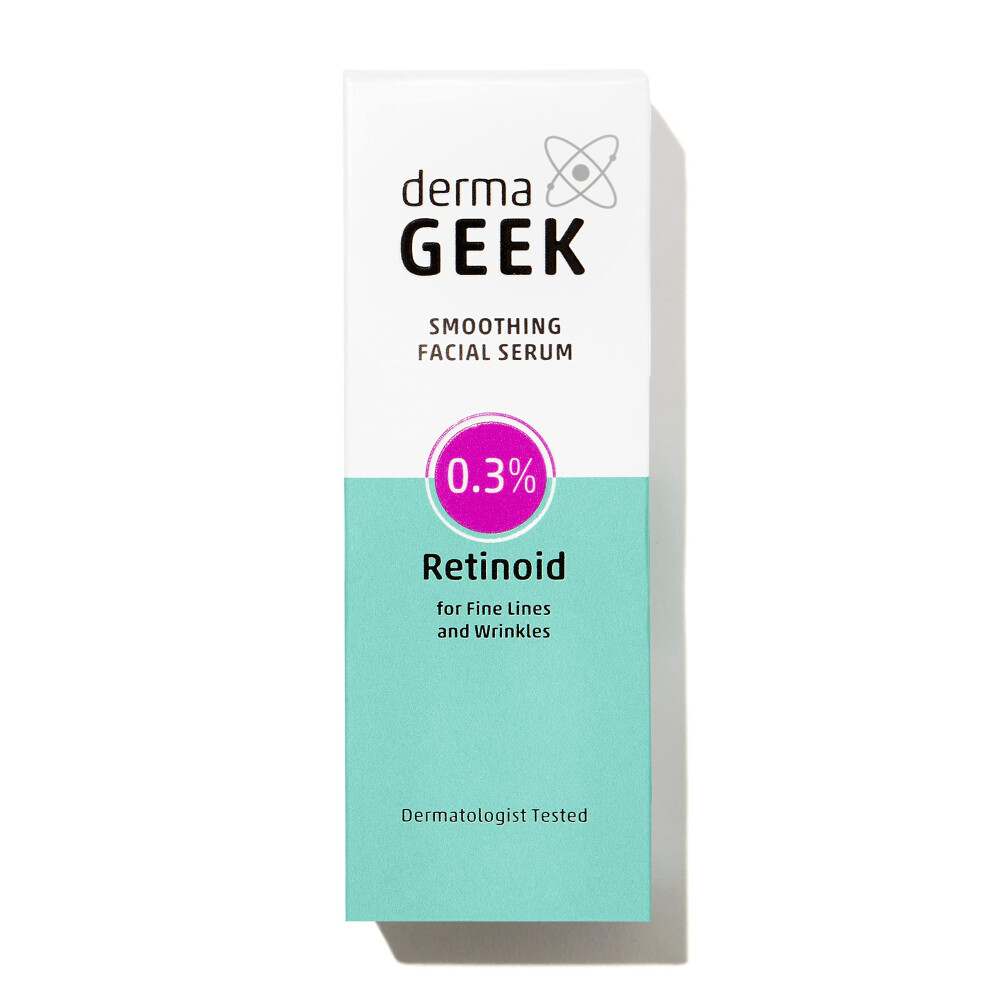 Derma Geek Smoothing Facial Serum 0.3% Retinoid For Fine Lines And Wrinkles