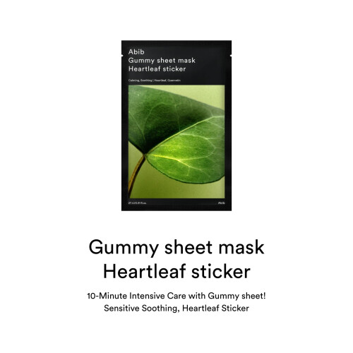 Abib Gummy Sheet Mask 10 ark (Heartleaf) 1