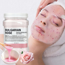 Fokiabin Jelly Mask for Facials Professional Natural Gel Face Masks Hydrating Rubber Mask 23 Fl Oz Jar Face Mask SkinCare(Bulgarian Rose)