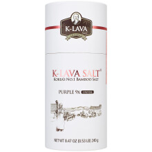 K-LAVA SALT-Koreańska sól bambusowa nr 1-fioletowa 9X kryształ 8,47 uncji