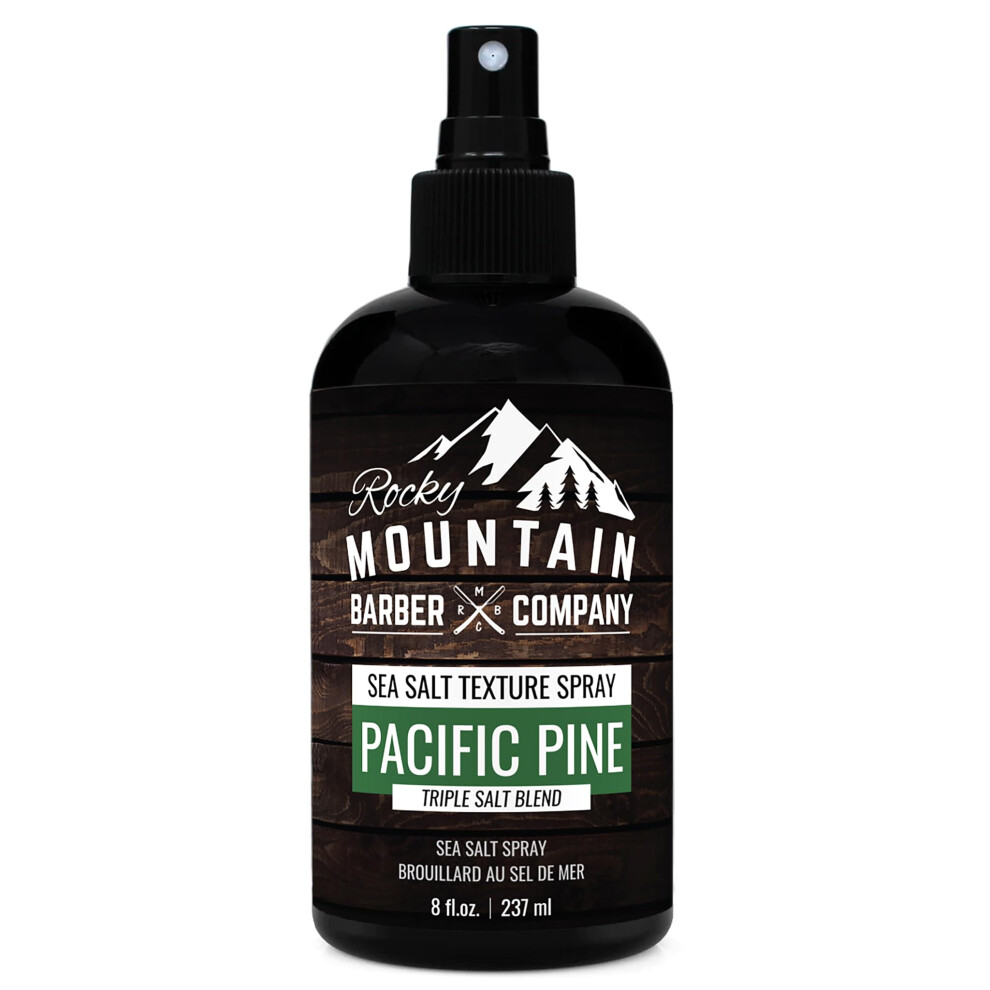 Spray au sel marin pour cheveux pour hommes de Rocky Mountain Barber Company - Ajoute du volume, de la texture et une tenue l   g   re     vos cheveux