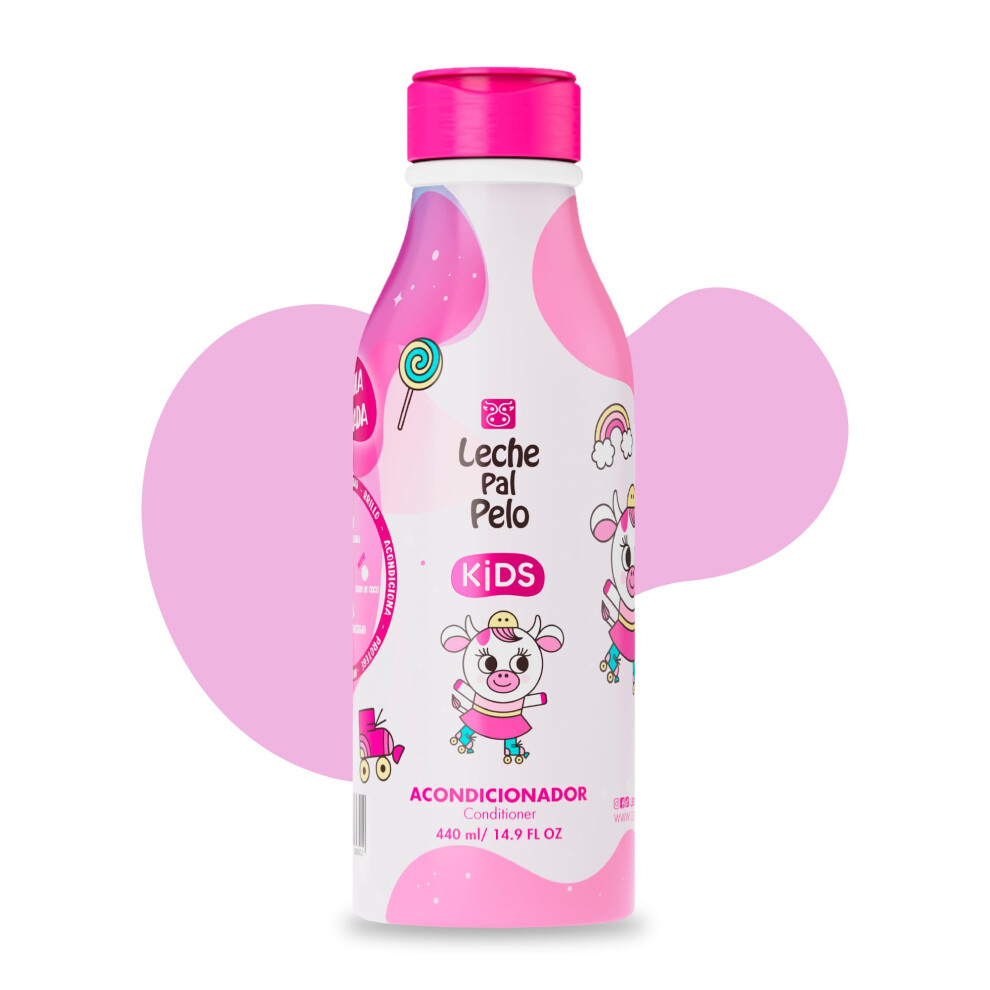 Leche Pal Pelo Kids Conditioner - Gentle Detangling Moisturizing With Vitamin E Oils For Kids' Hair. Strengthens Prevents Breakage. Paraben-Free. 1