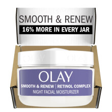 Olay Smooth & Renew Retinol Face Moisturizer 2 oz Nocn krm bez parfemace pro jemn linky a vrsky s retinoidnm komplexem Recyklovateln ekologick