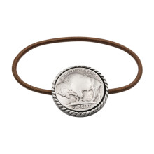 American Coin Treasures Buffalo Nickel Tenn Rep Western Style Hrband Tie