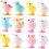 12ks Clockwork Chick Bunny Rabbit Bábika Naťahovacie bábiky 2