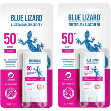 Blue Lizard BABY Mineral Sunscreen Stick with Zinc Oxide SPF 50+ Water Resistant UVA/UVB Protection - Easy to apply Fragrance Free.5 oz (Pack of
