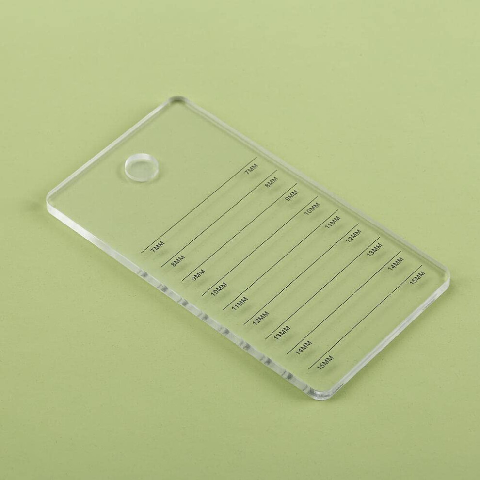 Liximmazn Acrylic Eyelash Extension Pallet Grafting False Eyelash Organizer Extension Pad Lash Tray Adhesive Glue Palette Individual Holder (Transparent A)