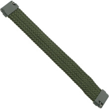 1ks štýlový remienok na hodinky 22mm-l145 zelené pletené hodinky