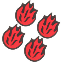 4ks Flame Raketa Tlmič otrasov Športový stojan na uloženie činky Malá futbalová raketa
