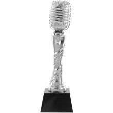 Cena hostiteľa súťaže Živicový mikrofón Trofej Hudobná spevácka udalosť Elegantná párty dekorácia na oslavy