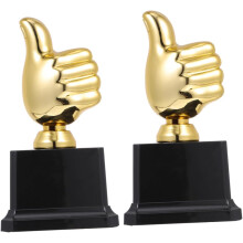 2ks Thumb Shape Trophy Race Game Trophy Thumb Trophy Model Plastová trofej Model Trophy Dekor