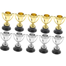 10 ks Mini Trophy Cup za zlaté strieborné ceny za párty oslavy, školské akcie a zábavu za odmeny