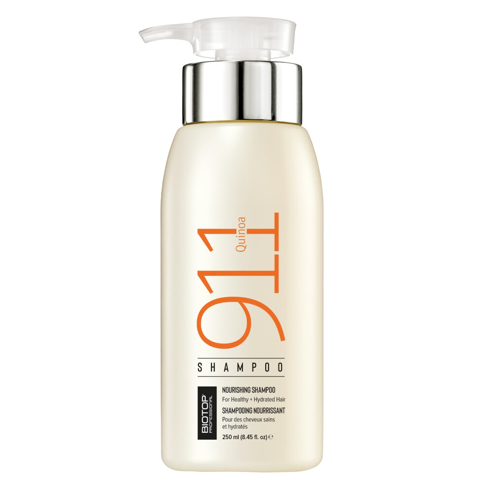 Biotop Professional 911 Quinoa Shampoo - Nutritive Shampoo With Argan Oil - Made With Quinoa Protein For Dry Lifeless And Damaged Hair - Sulfate Fre