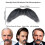Materiale per baffi e barba finta autoadesiva per costumi e feste di Halloween (Grigio) 2