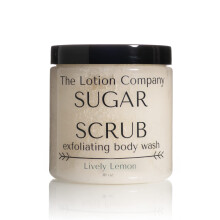 The Lotion Company Peeling cukrowy Zluszczajacy zel pod prysznic o zywym zapachu cytryny Bez parabenw Nietestowany na zwierzetach Wyprodukowany w US