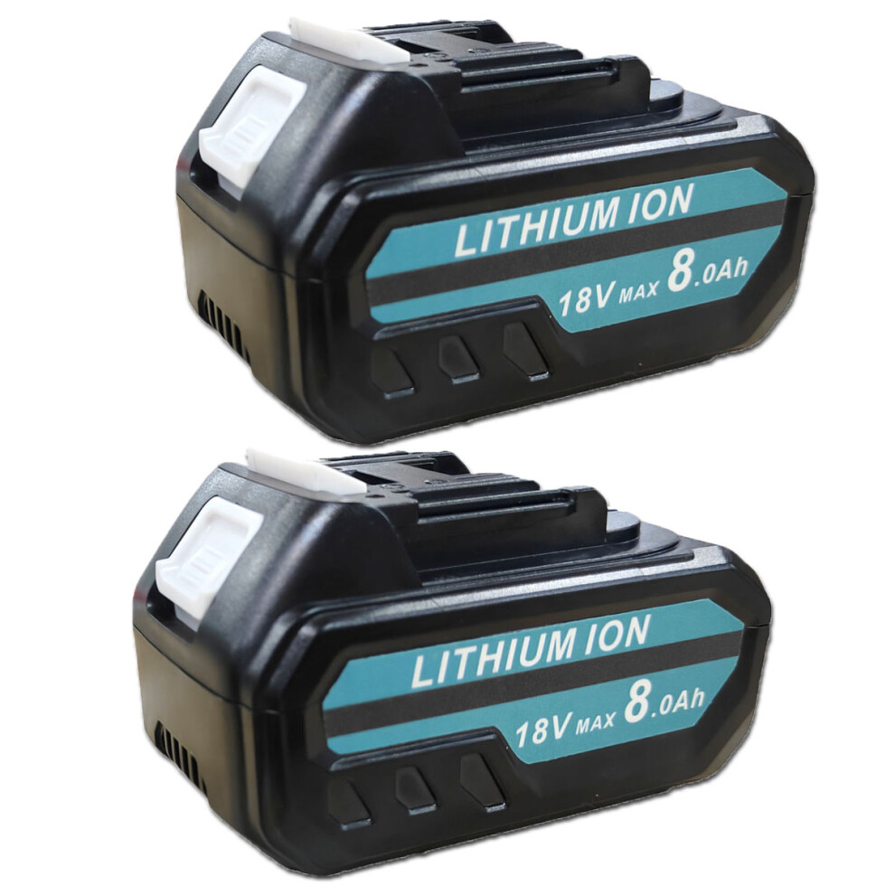 2x 8.0Ah For Makita BL1850 18V Li-Ion LXT Lithium-Ion Battery BL1850B BL1830 w/LED