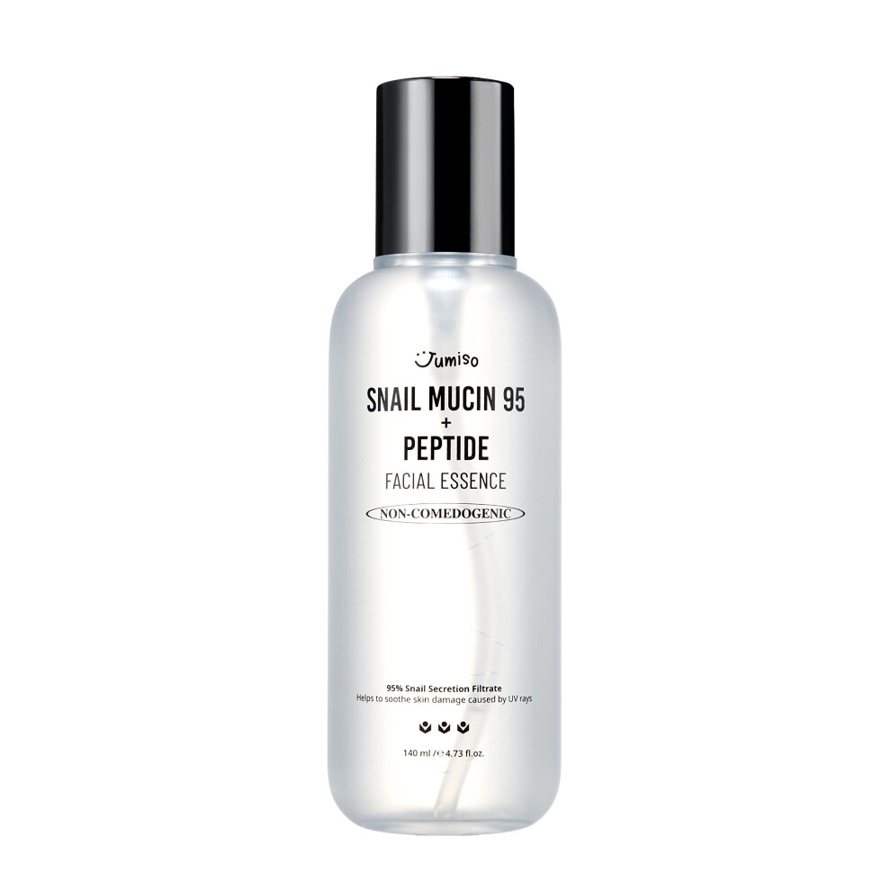 Jumiso Snail Mucin 95% + Peptide Essence 4.73 Fl.oz / 140Ml | Hydrating Serum With Snail Face Moisturizer For Dry Skin Daily Deep Hydration Korean