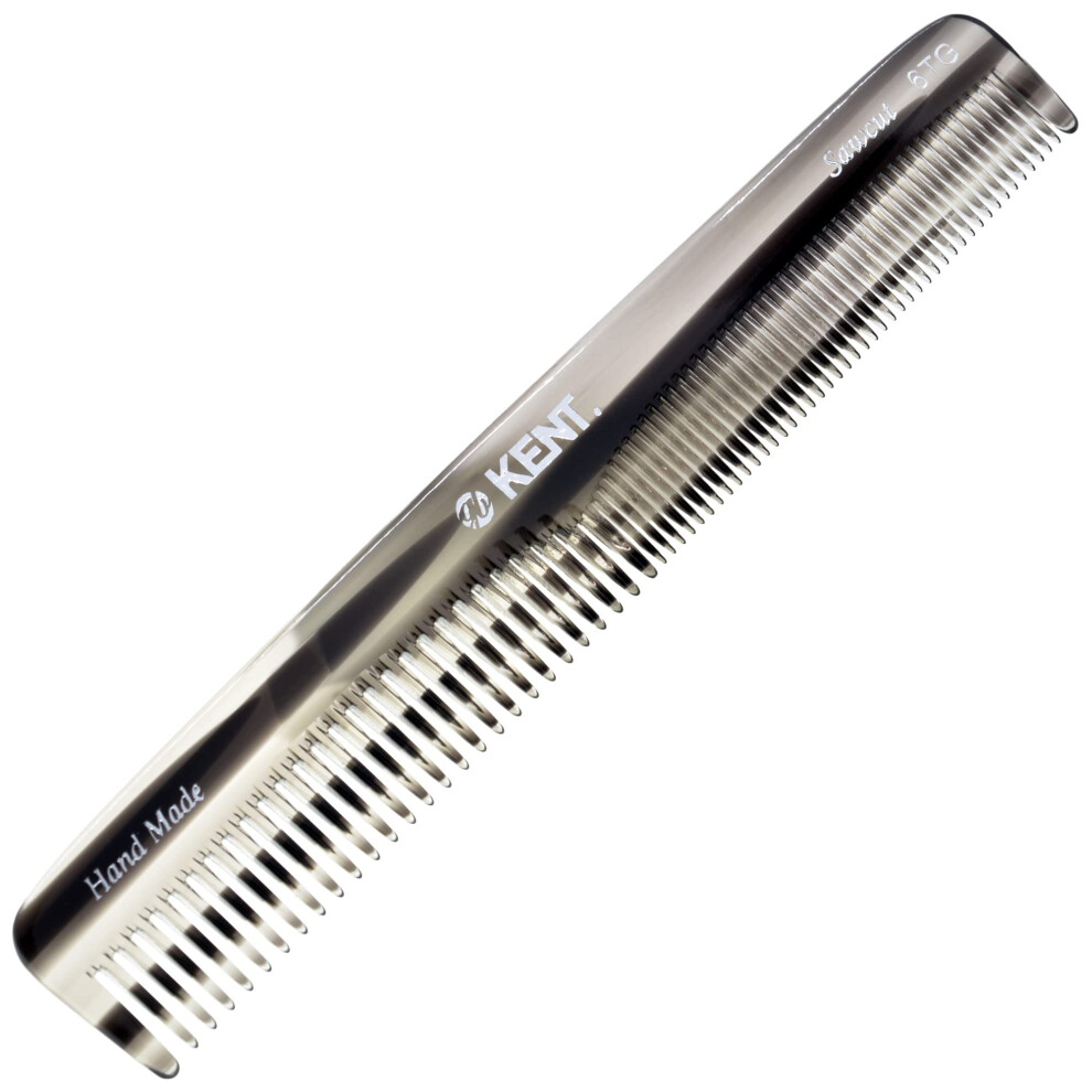 Kent 6Tg Fine Tooth Comb And Wide Tooth Hair Comb Handmade Styling Comb For Hair Care Barber Combs Beard Combs For Men Hair Styling Grooming Hair
