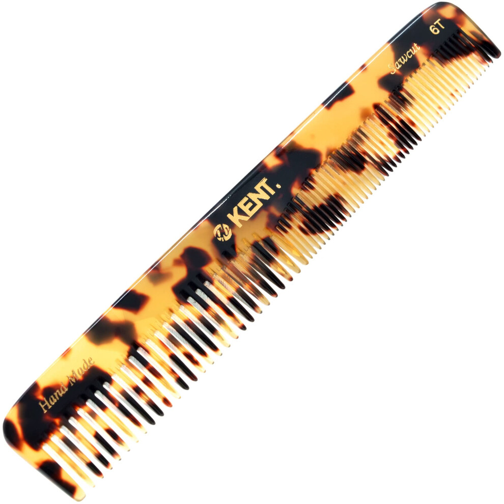 Kent Unisex 6Ty Fine Tooth Comb And Wide Tooth Hair Comb Handmade Styling Comb For Hair Care Barber Combs Beard Combs For Men Hair Styling Grooming Hair