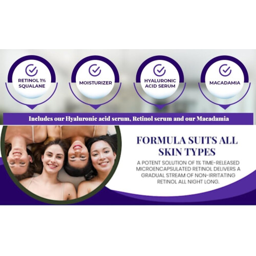 ALMOES RETINOL SQUALANE MOISTURIZER MACADAMIA RENWEAL SERUM 1