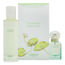 HERMES Un Jardin Sur Le Nil 2-teiliges Unisex-Geschenkset (4,2 Unzen Eau de Toilette nachf  llbares Spray + 1,0 Eau de Toilette nachf  llbares Spray)