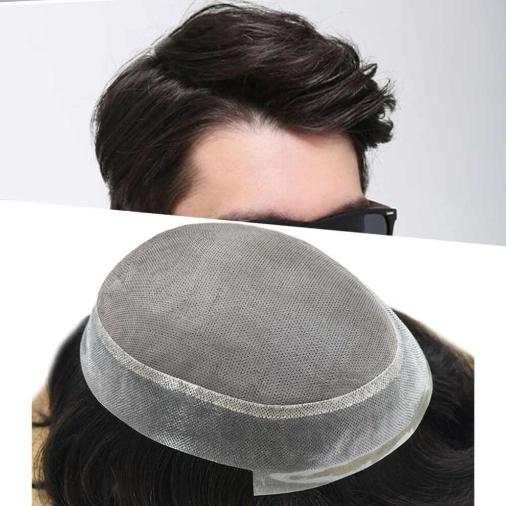 Hã¥R Undrer Sig Unisex Men Toupee Human Hair Durable Fine Mono Hair Toupee For Men Hair Units Clear Poly Mens Toupee Human Hair Systems Protesis Capilar Para Hombre6x8''-120