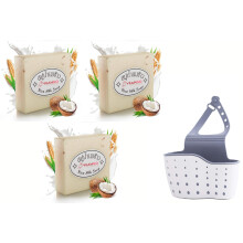 Yeahgoshopping 3 db eredeti rizstejes szappan Thaifld jzmin termszetes szappan 60-65 grammos kzzel ksztett gluta kollagn Douro Jabon Douro Rea