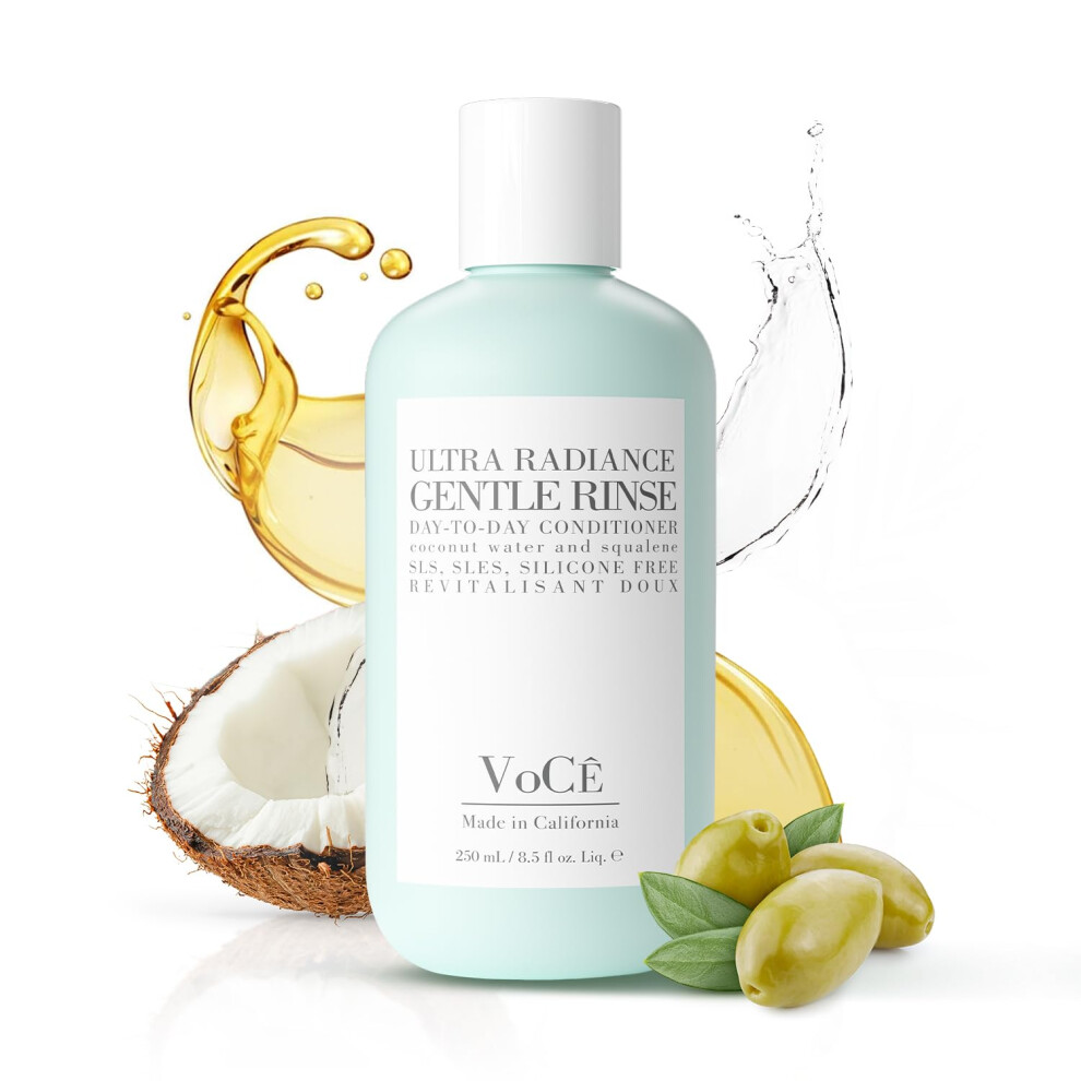 Voce Hã¥Rpleje Voc Haircare Gentle Rinse Vegan & Cruelty-Free Conditioner| Clean Haircare, Color Safe, Paraben And Sulfate Free, Ultra Radiance, Hydrating, Shine Enh