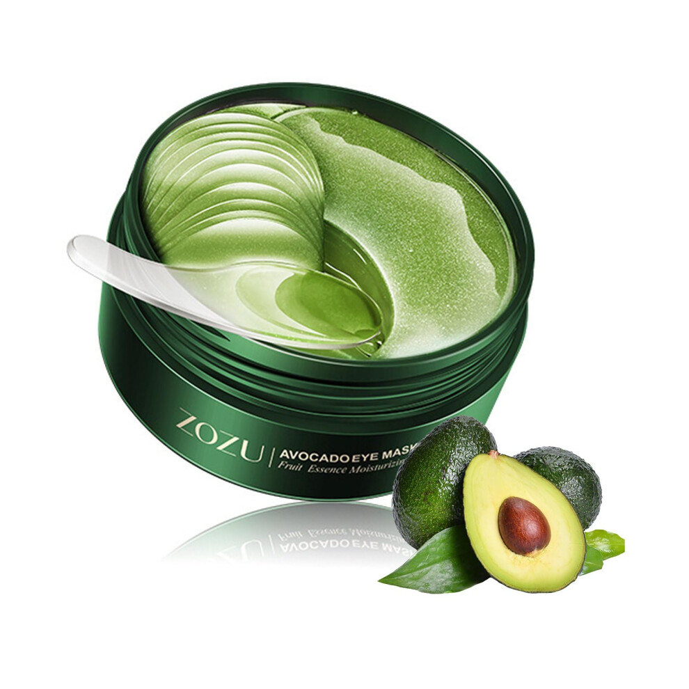 Meiplumlai Dark Avocado Eye Mask 60 Pcs Under Eye Patches For Circles And Puffiness Moisturizing Nourishing Eye Treatment Mask Moisturizing And Improving Eye