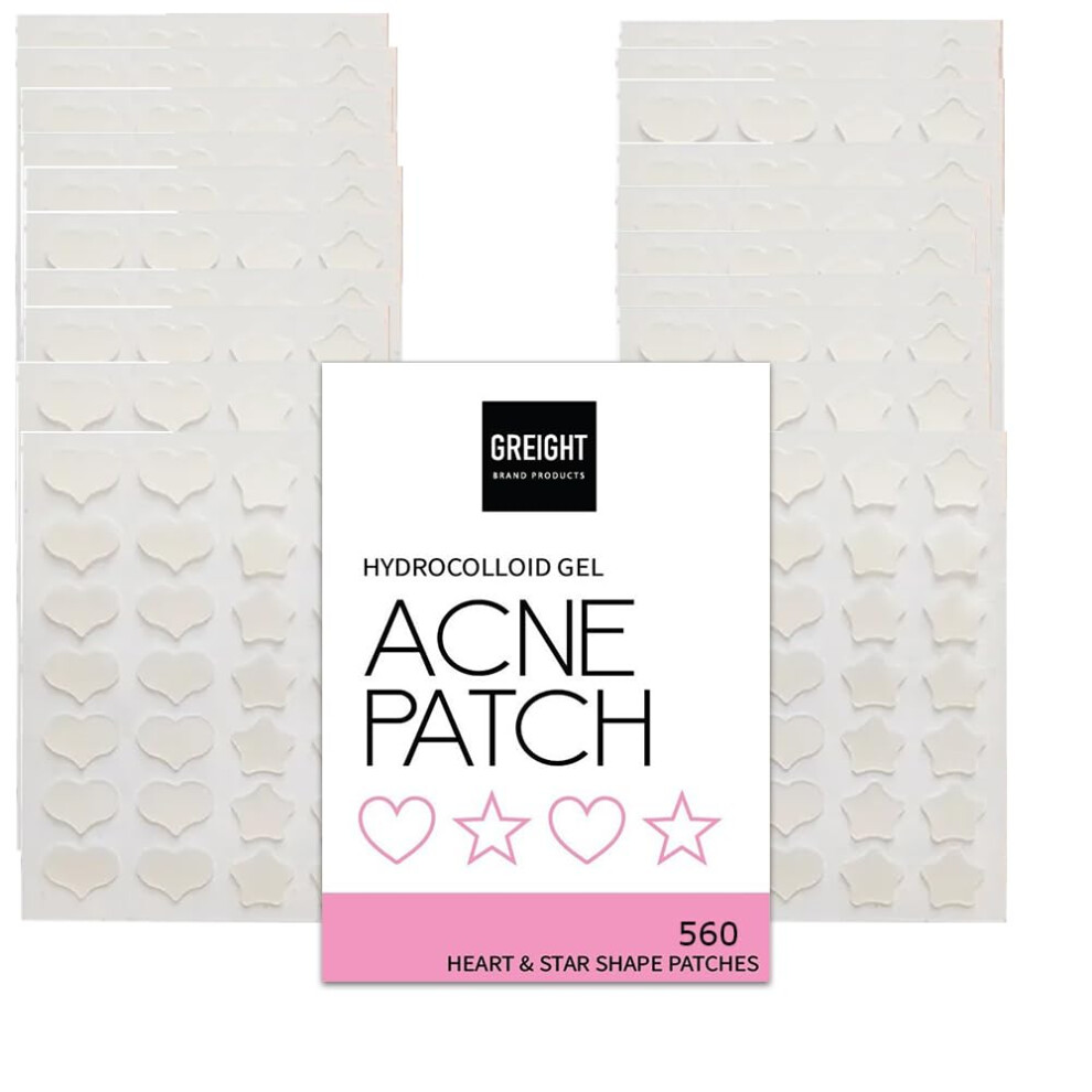 Produkty Znacky Greight Hydrokoloidn Nplast Na Akn Nplasti Na Pupnky Ve Tvaru Srdce A Hvezdy 560 Lcba Akn Proti Vyrky Zakrv Akn, Reduku-image