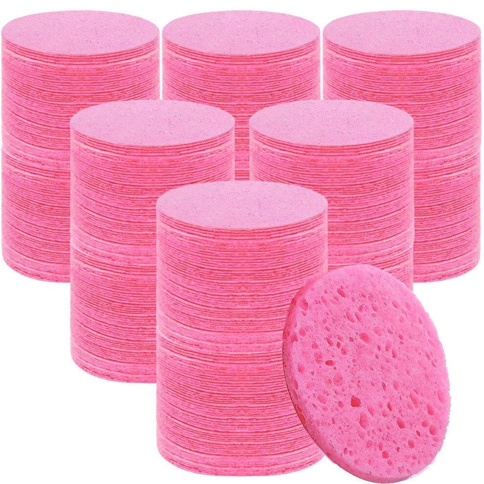 Beieverluck 300 Count Compressed Facial Sponges For Cleansing Natural Cellulose Cosmetic Spa Sponge For Face Cleansing Exfoliating Makeup Or Mask Remo