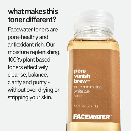 Facewater Pore Vanish Brew Pore Minimaliserende Witte Eik Toner 2