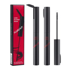 Mascara impermeabile 2 in 1 con scovolino piccolo per ciglia corte e sottili, effetto allungante e infoltente naturale, ciglia extra lunghe, cigl