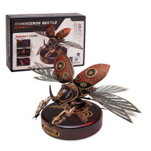 Robotime Plastic 3D Puzzle Model Kits For Adults (Rhinoceros Beetle)