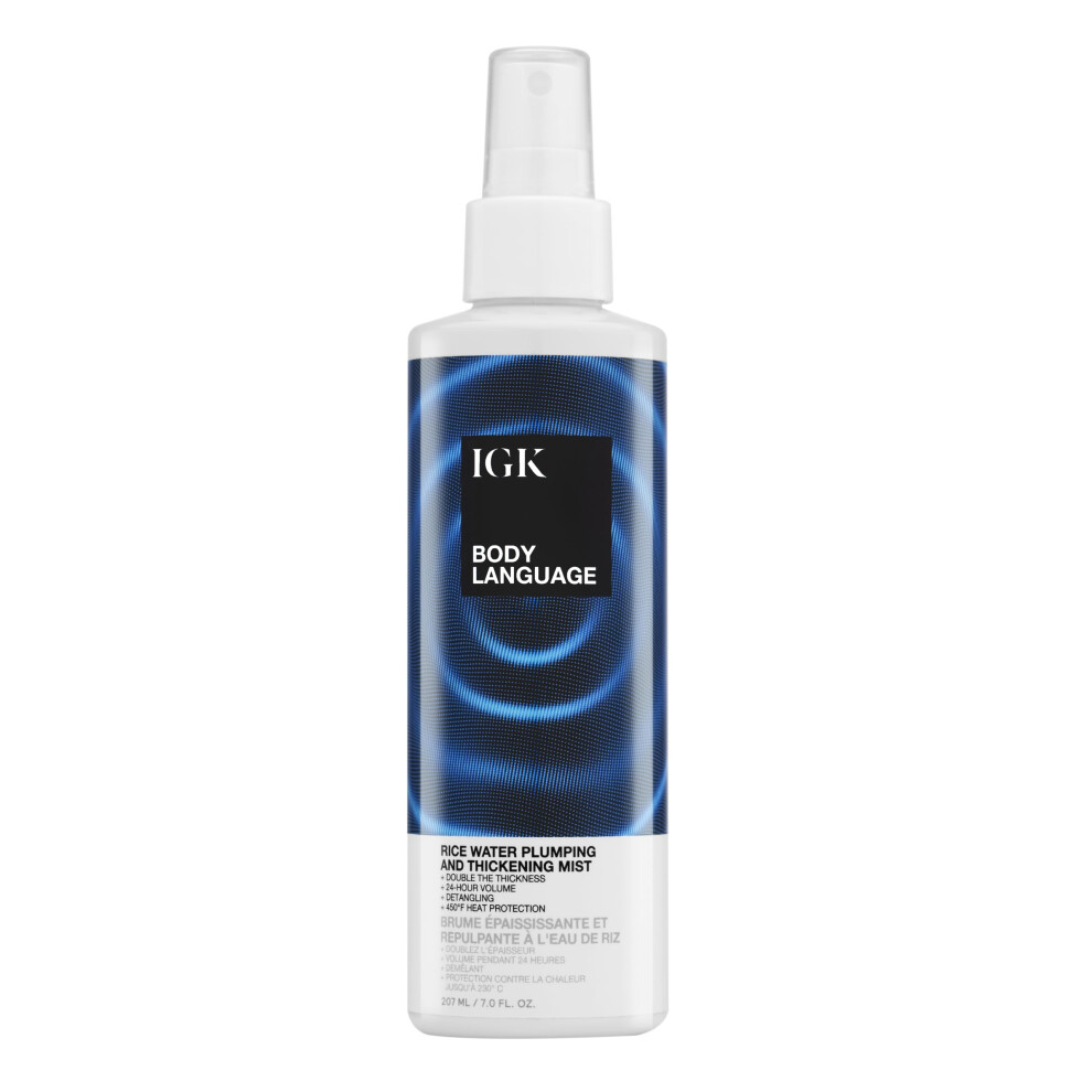 IGK Body Language Eau de riz Repulpante et Brume   paississante
