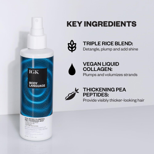 IGK Body Language Rice Water Plumpkin & Thickening Mist 2