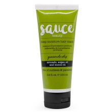 SAUCE BEAUTY Guacamole Hair Mask 3,4 Fl Oz - Hluboce kondicionujc vlasov maska ??s avokdovm medem a arganovm olejem pro such pokozen a krepa