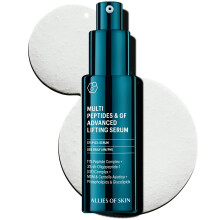 Allies of Skin Multi Peptides & GF Advanced Lifting Serum with 3% sh-Oligopeptide-1 (Growth Factor) Complex 9% Lifting Peptide Complex MSM Copper L