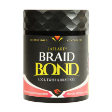Laflare 430 ml Braid Bond Gel Bulk Extreme Hold Natural & Kids Hair Vegn tpll hajfons Hair Twist hajhoz. (Oszibarack)