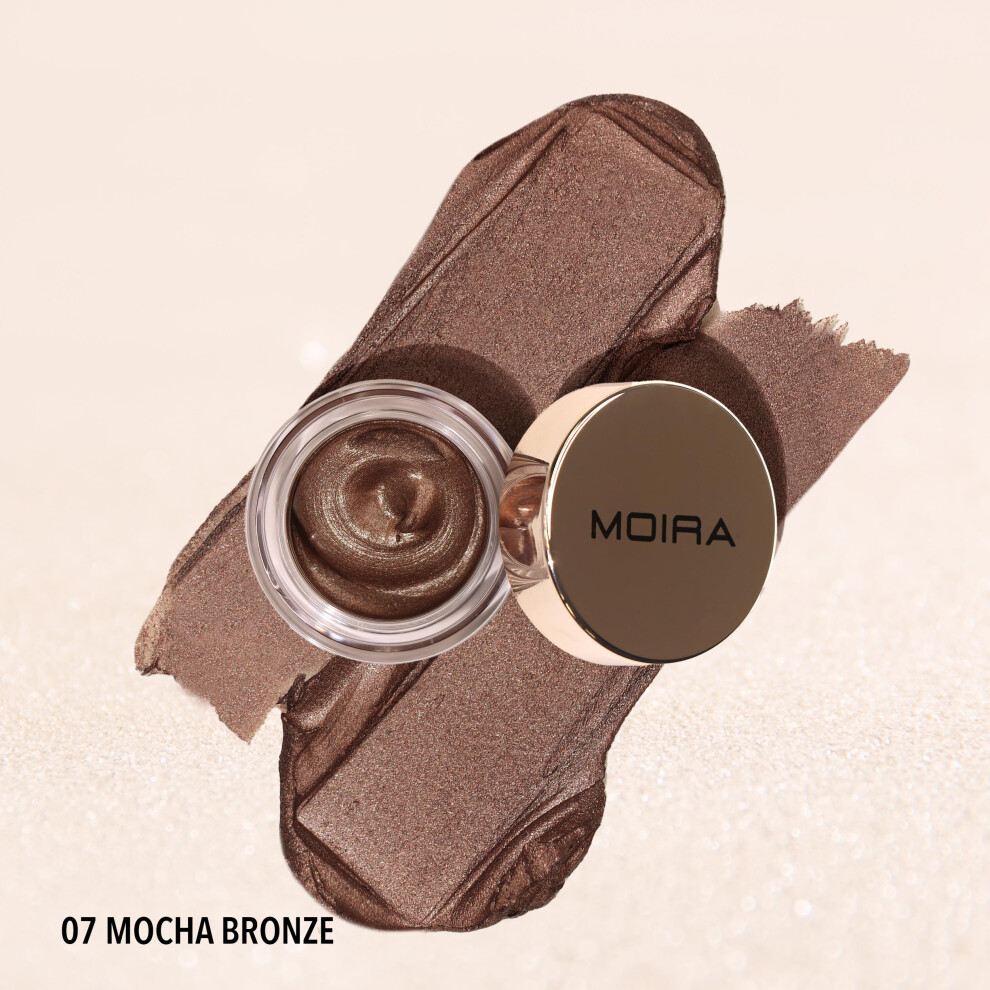 Moira Cream,Brown Everlust Shimmer Cream Shadow (007 Mocha Bronze)