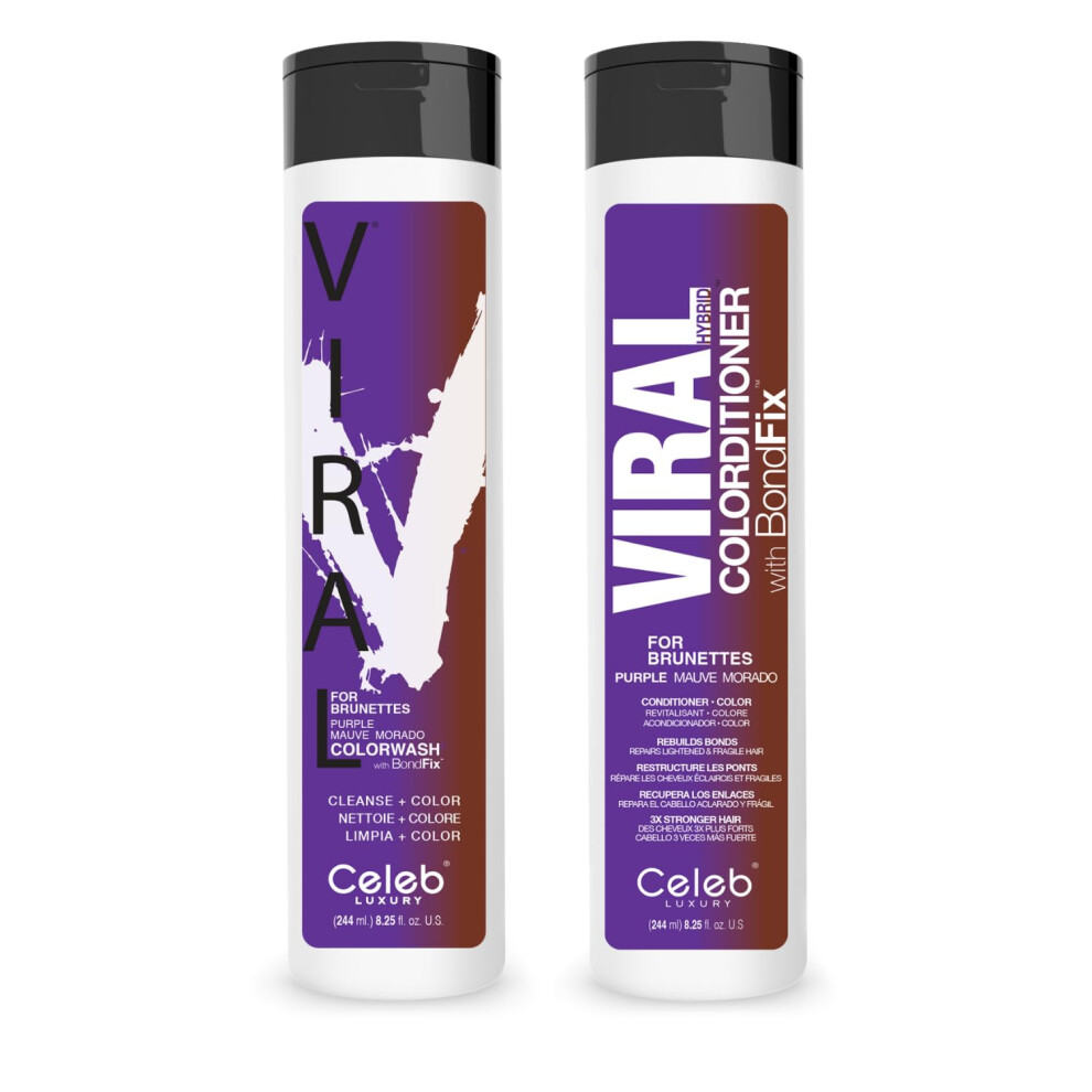 Luxo Celebridade Viral Purple For Brunettes Duo