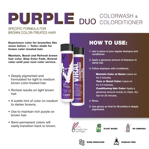 Viral Purple för Brunetter Duo 2