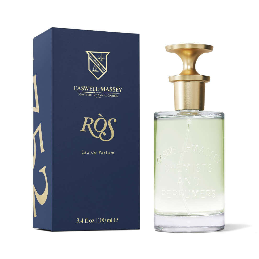 Eau de Parfum Caswell-Massey RS, Parfum Floral Masculin Moderne à la Rose et à l'Ambre Foncé, Parfum Longue Durée pour Homme, Format Pleine Taill