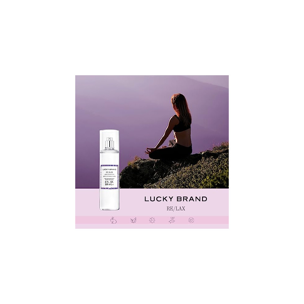 LUCKY Brand Re/Lax The New Sustainably-Inspired & Tranquil Unisex Fine Fragrance Mist For Women & Men  8.0 Fl Oz (Pack of 1)-image-OPC-PFPPVCV-NEW