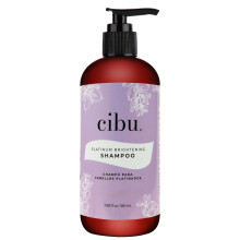 CIBU Platinum Brightening Shampoo 30016 Lila Formel tnt und schtzt blondes, silberfarbenes, gefrbtes Haar | Sulfatfrei beseitigt messingfarbene T