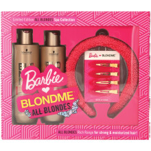 BlondMe x BARBIE Home Spa Collection - All Blondes Kit - Nourishing and Hydrating Treatment for Shiny Hair - Moisturizing Shampoo for Normal to C