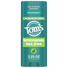 Tom's of Maine Complete Protection Aluminum-Free Natural Deodorant  Lemongrass Tea Tree  3.25 OZ