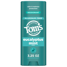 Tom's of Maine Complete Protection Aluminum-Free Natural Deodorant  Eucalyptus Mint  3.25 OZ